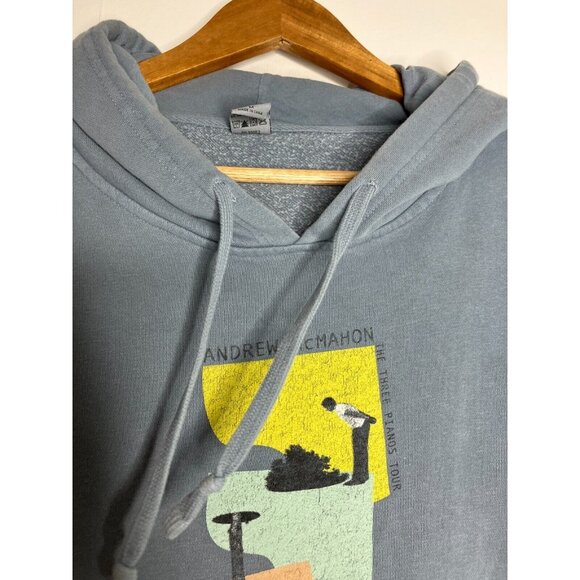 Andrew McMahon The Three Pianos Tour Men's Medium Blue Sweatshirt Hoodie - Picture 6 of 11
